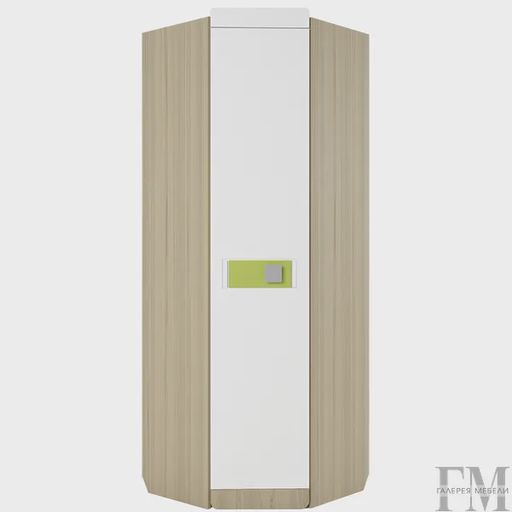 Шкаф угловой «Стиль 3», лайм